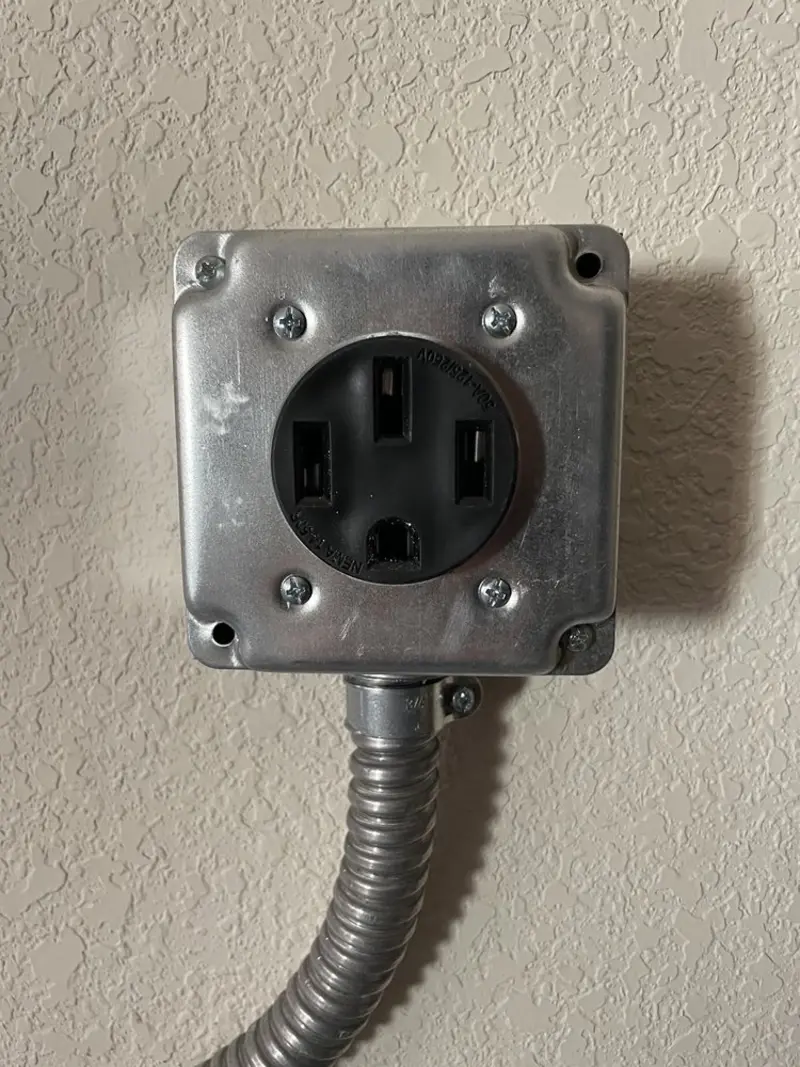 NEMA 14-50 outlet installed for Electrical Panel Upgrade in Loxahatchee Groves